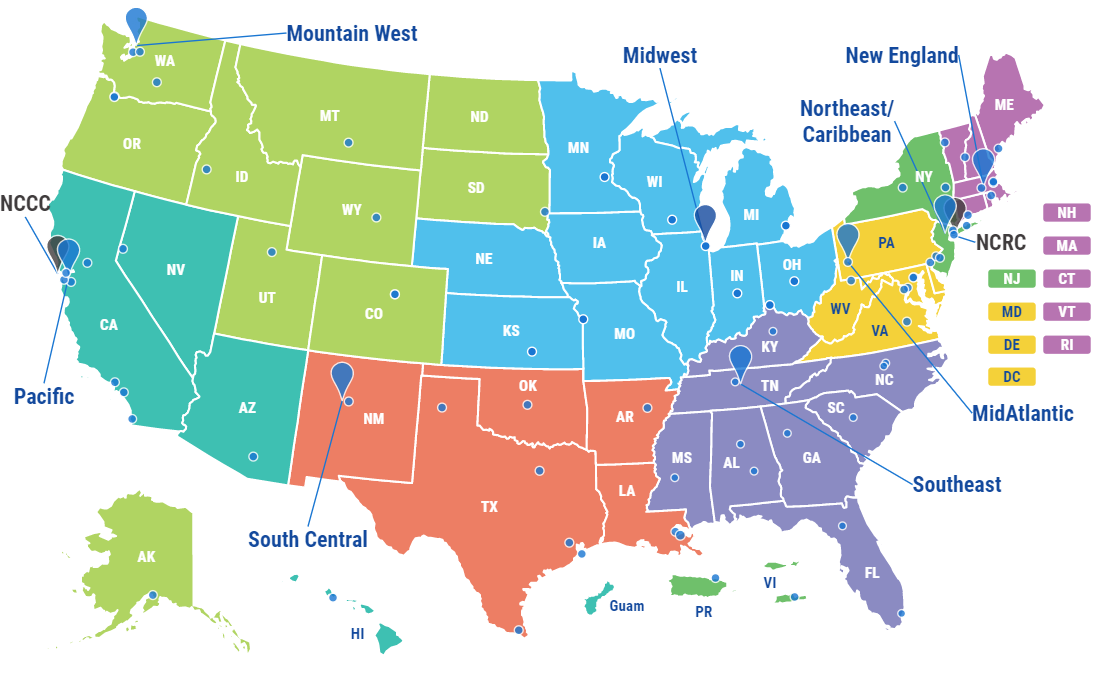 AETC Training Centers Map